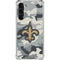 NFL New Orleans Saints Camo Galaxy S23 Plus Clear Case