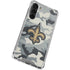 NFL New Orleans Saints Camo Galaxy S23 Plus Clear Case