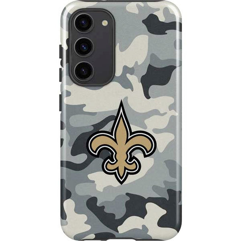NFL New Orleans Saints Camo Galaxy S23 Plus Pro Case