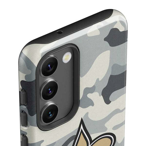 NFL New Orleans Saints Camo Galaxy S23 Plus Pro Case