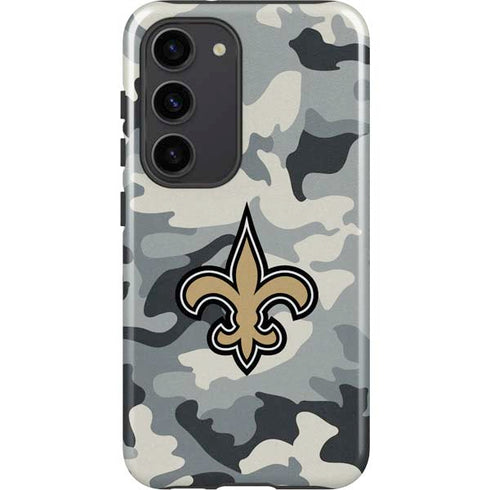 NFL New Orleans Saints Camo Galaxy S23 Pro Case