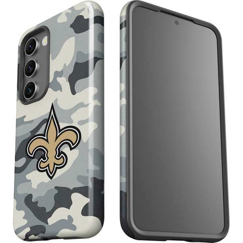 NFL New Orleans Saints Camo Galaxy S23 Pro Case