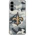 NFL New Orleans Saints Camo Galaxy S24 Plus Clear Case
