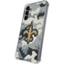 NFL New Orleans Saints Camo Galaxy S24 Plus Clear Case