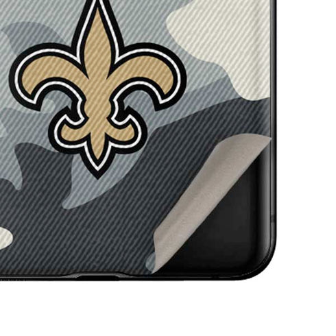 NFL New Orleans Saints Camo Galaxy Z Flip Skin