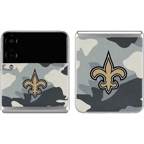 NFL New Orleans Saints Camo Galaxy Z Flip4 5G Skin