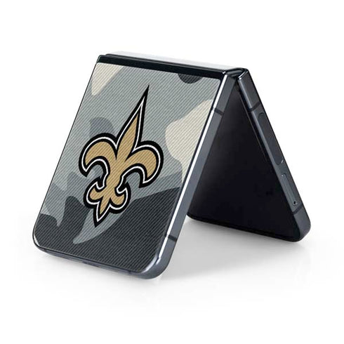 NFL New Orleans Saints Camo Galaxy Z Flip5 5G Skin