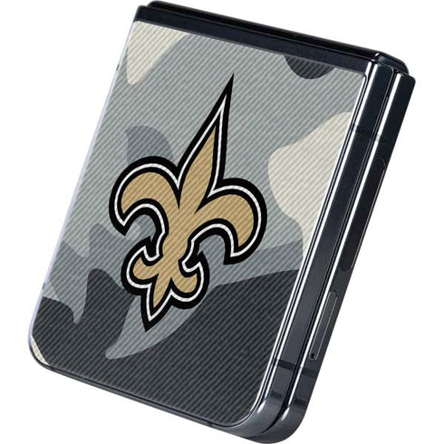 NFL New Orleans Saints Camo Galaxy Z Flip5 5G Skin