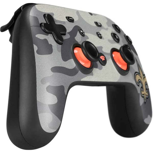 NFL New Orleans Saints Camo Google Stadia Controller Skin