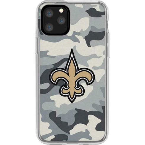 NFL New Orleans Saints Camo iPhone 11 Pro Clear Case