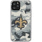 NFL New Orleans Saints Camo iPhone 11 Pro Clear Case