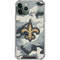 NFL New Orleans Saints Camo iPhone 11 Pro Max Clear Case