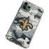 NFL New Orleans Saints Camo iPhone 11 Pro Max Clear Case
