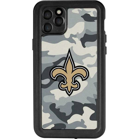 NFL New Orleans Saints Camo iPhone 11 Pro Max Waterproof Case