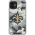 NFL New Orleans Saints Camo iPhone 12 Clear Case