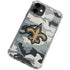NFL New Orleans Saints Camo iPhone 12 Mini Clear Case