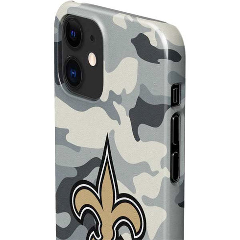 NFL New Orleans Saints Camo iPhone 12 Mini Lite Case