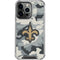 NFL New Orleans Saints Camo iPhone 13 Pro Clear Case