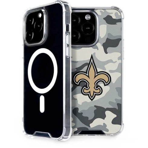 NFL New Orleans Saints Camo iPhone 13 Pro MagSafe Case