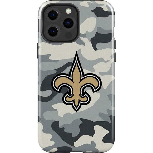 NFL New Orleans Saints Camo iPhone 13 Pro Max Impact Case