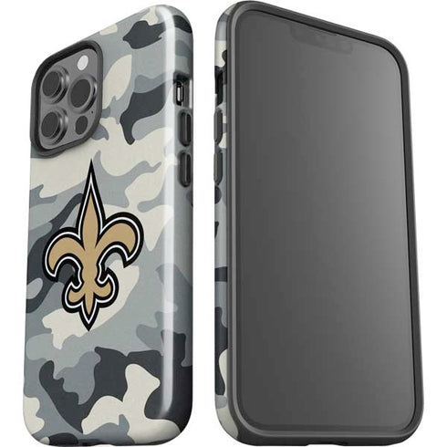 NFL New Orleans Saints Camo iPhone 13 Pro Max Impact Case