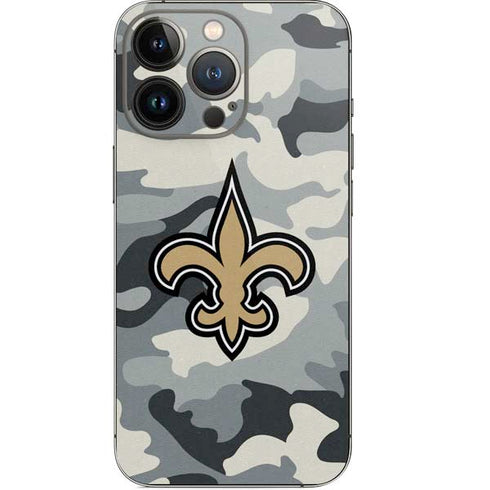 NFL New Orleans Saints Camo iPhone 13 Pro Skin