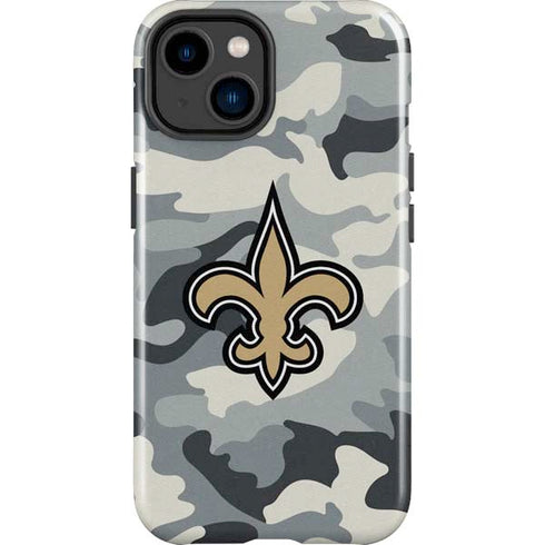 NFL New Orleans Saints Camo iPhone 14 Plus Impact Case