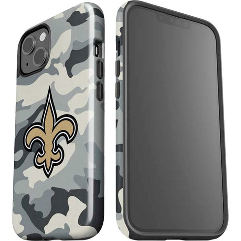 NFL New Orleans Saints Camo iPhone 15 Impact Case