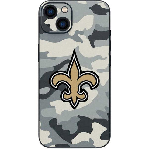 NFL New Orleans Saints Camo iPhone 14 Plus Skin