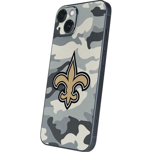 NFL New Orleans Saints Camo iPhone 15 Plus Skin