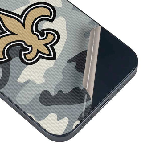 NFL New Orleans Saints Camo iPhone 14 Plus Skin