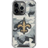 NFL New Orleans Saints Camo iPhone 14 Pro Clear Case
