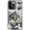 NFL New Orleans Saints Camo iPhone 15 Pro Clear Case