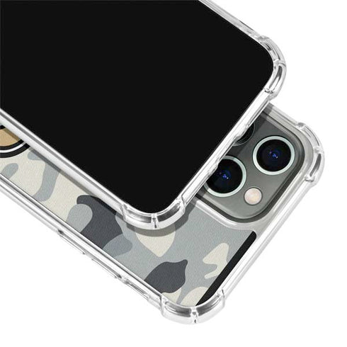 NFL New Orleans Saints Camo iPhone 15 Pro Clear Case