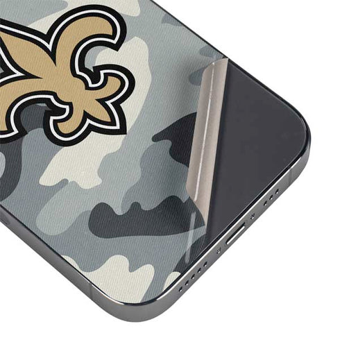 NFL New Orleans Saints Camo iPhone 14 Pro Max Skin