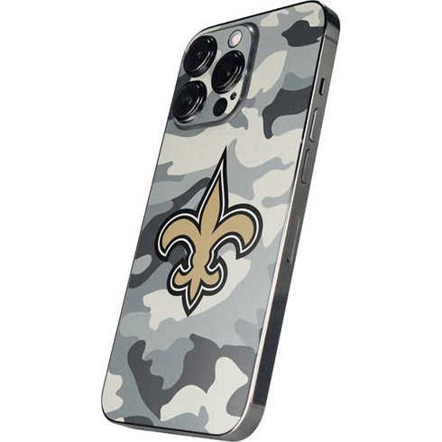 NFL New Orleans Saints Camo iPhone 15 Pro Skin