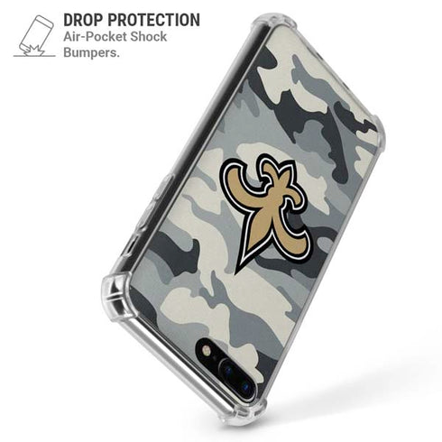 NFL New Orleans Saints Camo iPhone 7/8 Plus Clear Case