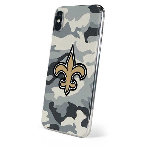 NFL New Orleans Saints Camo iPhone X Skin