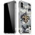 NFL New Orleans Saints Camo iPhone X/XS Clear Case