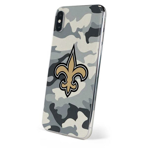 NFL New Orleans Saints Camo iPhone XS Skin