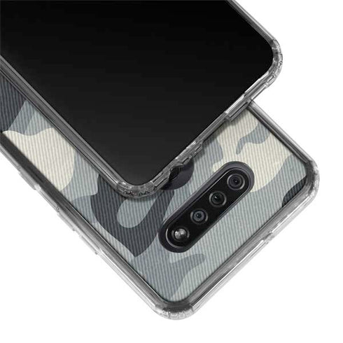 NFL New Orleans Saints Camo LG K51/Q51 Clear Case