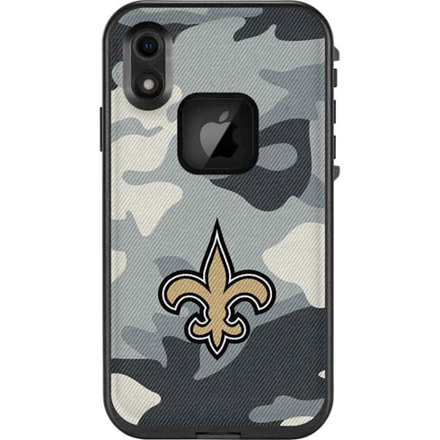 NFL New Orleans Saints Camo LifeProof Fre iPhone Skin