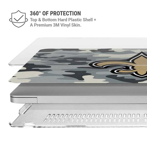 NFL New Orleans Saints Camo MacBook Air 13in M1 (2021) Case plus Skin