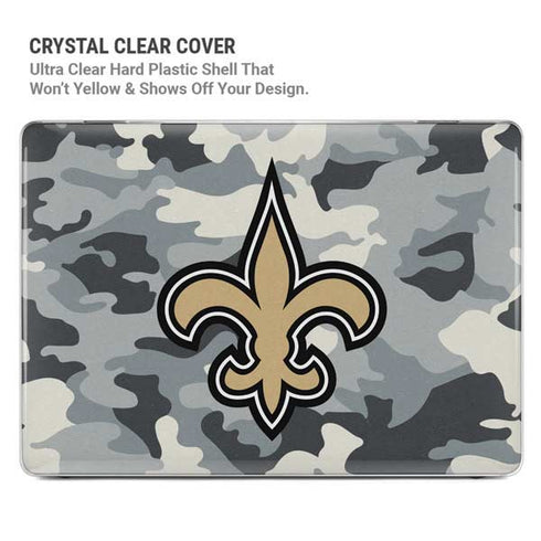 NFL New Orleans Saints Camo MacBook Air 15in (2023-2025) Case plus Skin
