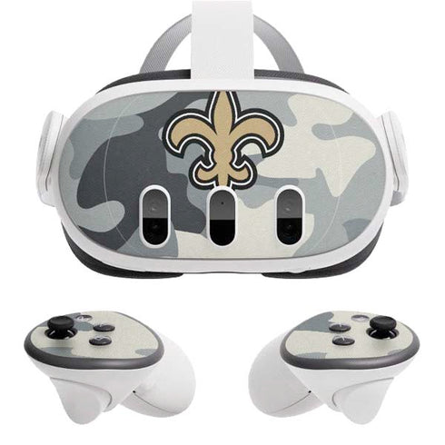 NFL New Orleans Saints Camo Meta Quest 3 Skin