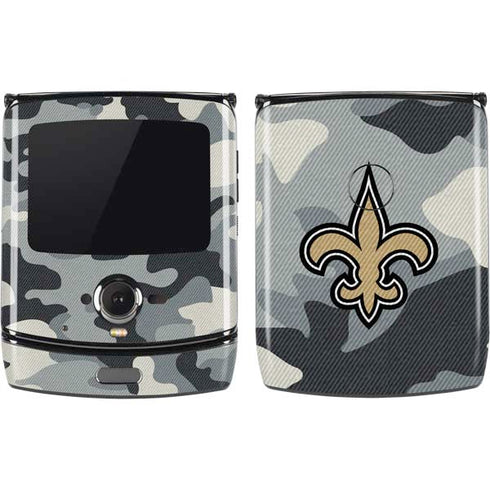 NFL New Orleans Saints Camo Motorola RAZR Skin