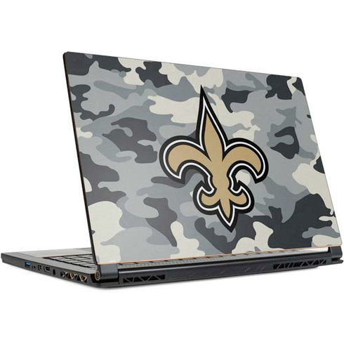 NFL New Orleans Saints Camo MSI GS65 Stealth Laptop Skin