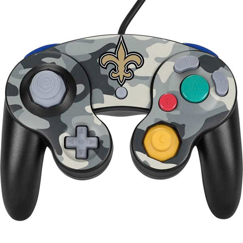 NFL New Orleans Saints Camo Nintendo GameCube Controller Skin