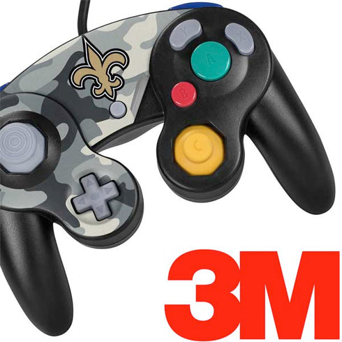NFL New Orleans Saints Camo Nintendo GameCube Controller Skin