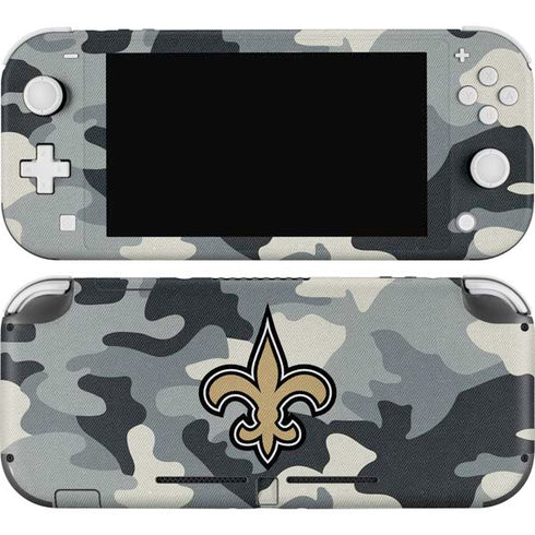 NFL New Orleans Saints Camo Nintendo Switch Lite Skin